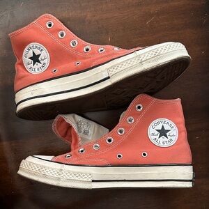 Converse Women's Rust High-Top Sneakers - good condition